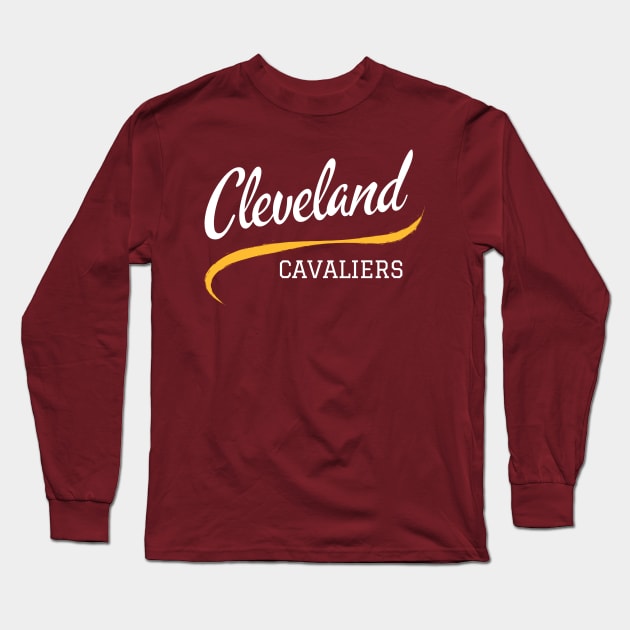Cleveland Cavs Tee - Cleveland Cavaliers T-Shirt Long Sleeve T-Shirt by CityTeeDesigns